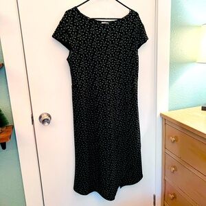 Za Zen Green Vine Cap Sleeve Dress